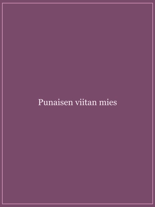 Miehen kasvot ja tumma viitta.