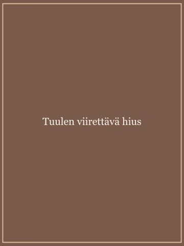 Nuoren naisen profiili ja vaaleat hiukset.